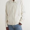 Tomas Striped Linen and Cotton-Blend Blouson Jacket - FR Tomas Striped Linen and Cotton-Blend Blouson Jacket - FR