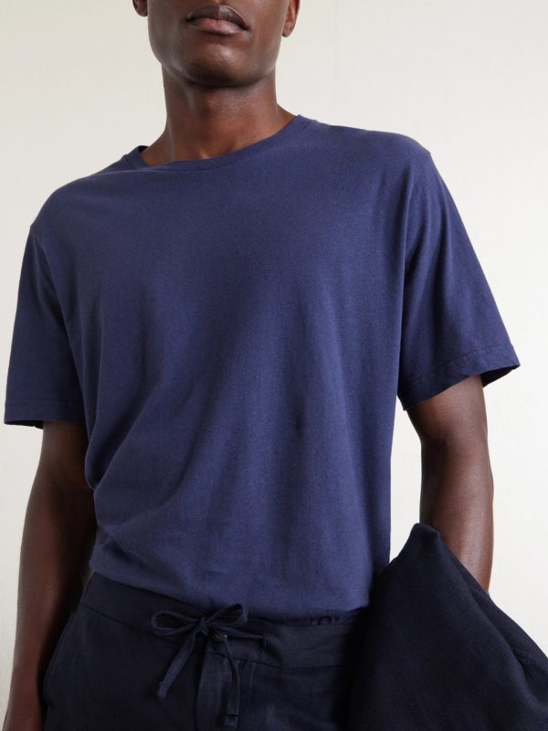 Dinis Linen-Blend T-Shirt - CU Dinis Linen-Blend T-Shirt - CU