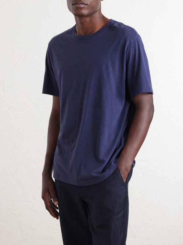 Dinis Linen-Blend T-Shirt - FR Dinis Linen-Blend T-Shirt - FR