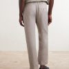 Oscar Straight-Leg Linen and Cotton-Blend Drawstring Trousers - BK Oscar Straight-Leg Linen and Cotton-Blend Drawstring Trousers - BK