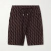 Augusto Cotton and Linen-Blend Jacquard Terry Shorts Augusto Cotton and Linen-Blend Jacquard Terry Shorts