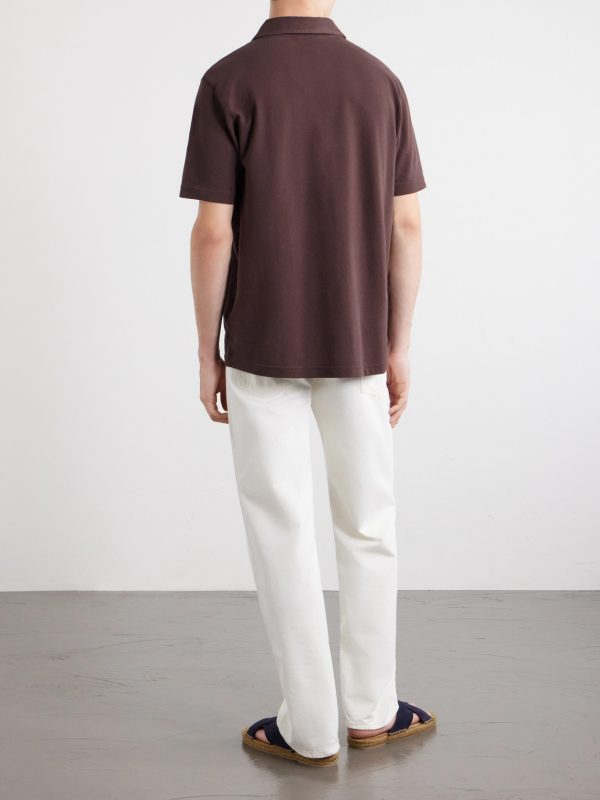 Luca Organic Cotton Piqué Polo Shirt - BK Luca Organic Cotton Piqué Polo Shirt - BK