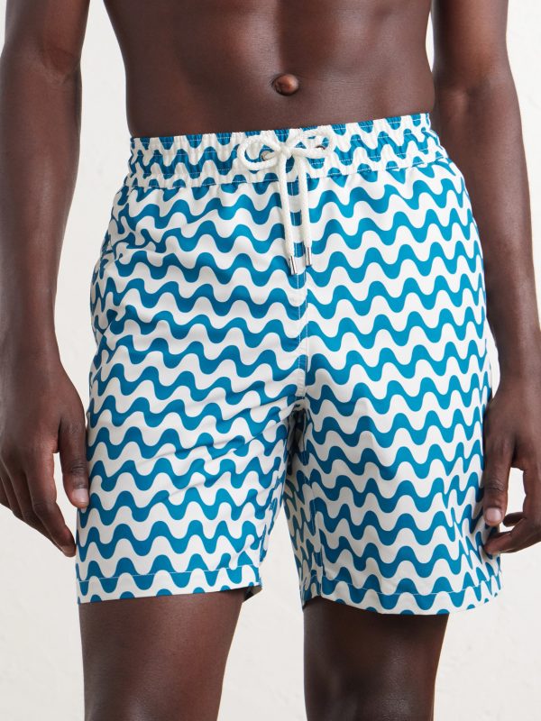 Santos Straight-leg Printed Swim Shorts - FR Santos Straight-leg Printed Swim Shorts - FR
