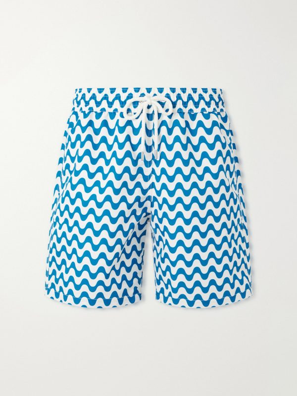 Santos Straight-leg Printed Swim Shorts Santos Straight-leg Printed Swim Shorts