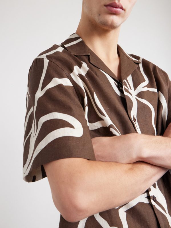 Roberto Floral-Print Linen Shirt - CU Roberto Floral-Print Linen Shirt - CU
