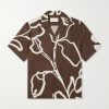 Roberto Floral-Print Linen Shirt Roberto Floral-Print Linen Shirt
