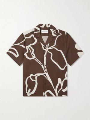 Roberto Floral-Print Linen Shirt Roberto Floral-Print Linen Shirt