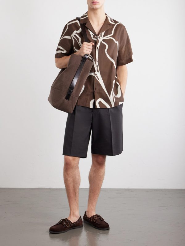 Roberto Floral-Print Linen Shirt - OU Roberto Floral-Print Linen Shirt - OU