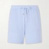 Augusto Terry Cotton and Linen Blend Shorts Augusto Terry Cotton and Linen Blend Shorts