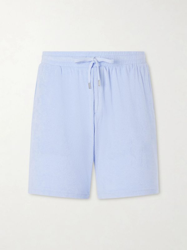 Augusto Terry Cotton and Linen Blend Shorts Augusto Terry Cotton and Linen Blend Shorts