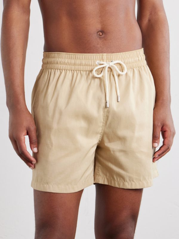 Rio Straight-Leg Linen Blend Swim Short - FR Rio Straight-Leg Linen Blend Swim Short - FR