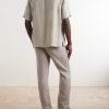 Angelo Camp-Collar Linen Shirt - BK Angelo Camp-Collar Linen Shirt - BK