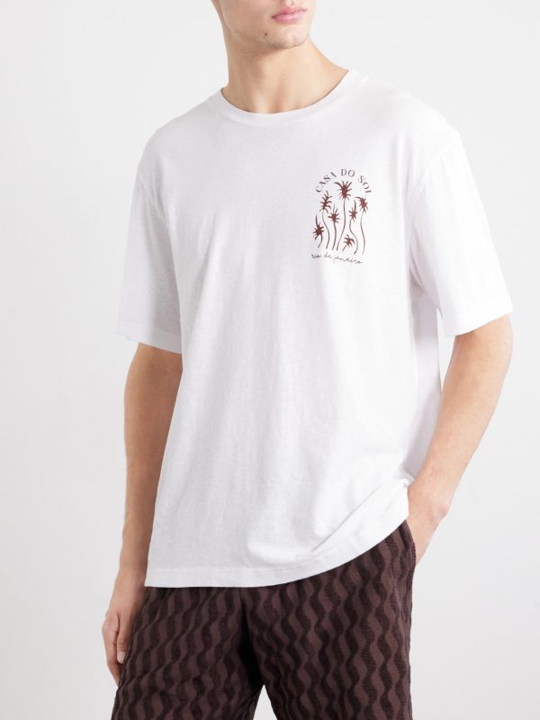 Dinis Printed Cotton-Jersey T-Shirt - FR Dinis Printed Cotton-Jersey T-Shirt - FR