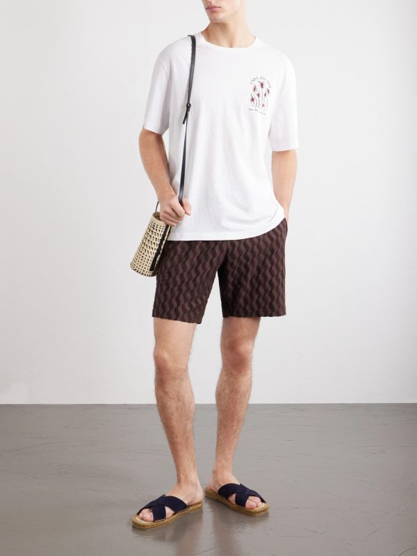 Dinis Printed Cotton-Jersey T-Shirt - OU Dinis Printed Cotton-Jersey T-Shirt - OU