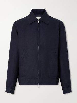 Tomas Cotton and Linen-Blend Blouson Jacket