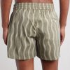 Rio Linen Blend Cabana Wave -Print Swim Short - BK