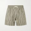 Rio Linen Blend Cabana Wave -Print Swim Short