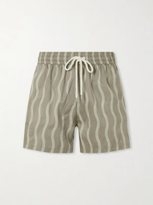 Rio Linen Blend Cabana Wave -Print Swim Short Rio Linen Blend Cabana Wave -Print Swim Short