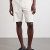 Straight-Leg Striped Linen and Cotton-Blend Drawstring Shorts - FR Straight-Leg Striped Linen and Cotton-Blend Drawstring Shorts - FR