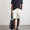 Straight-Leg Striped Linen and Cotton-Blend Drawstring Shorts - OU Straight-Leg Striped Linen and Cotton-Blend Drawstring Shorts - OU