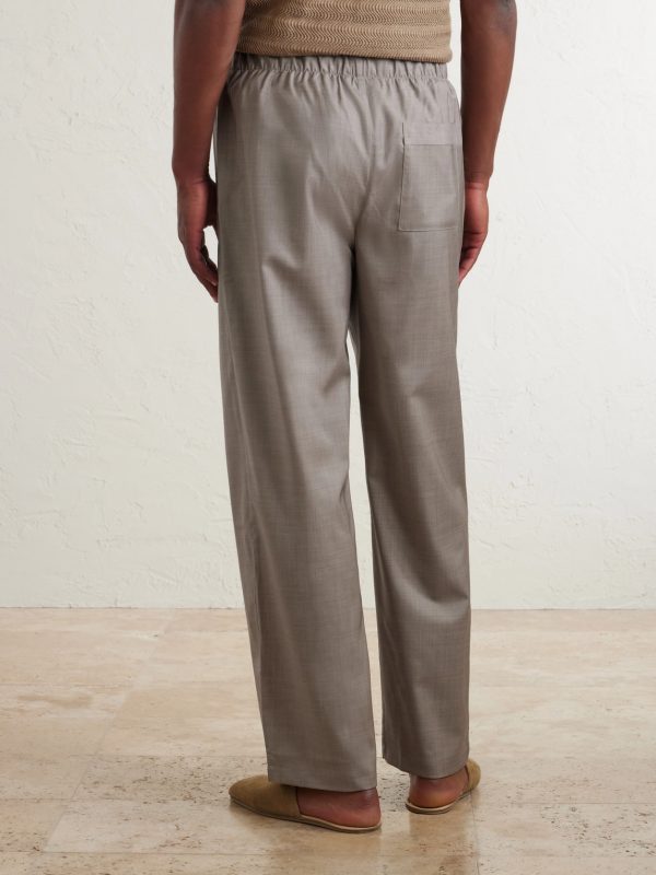 Luan Straight-Leg Wool Drawstring Trousers - BK Luan Straight-Leg Wool Drawstring Trousers - BK