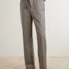 Luan Straight-Leg Wool Drawstring Trousers - FR Luan Straight-Leg Wool Drawstring Trousers - FR