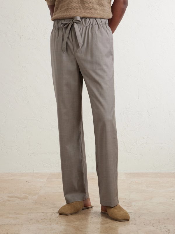 Luan Straight-Leg Wool Drawstring Trousers - FR Luan Straight-Leg Wool Drawstring Trousers - FR