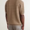 Rino Open-Knit Cotton Polo Shirt - BK Rino Open-Knit Cotton Polo Shirt - BK