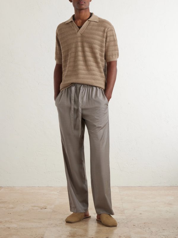 Rino Open-Knit Cotton Polo Shirt - OU Rino Open-Knit Cotton Polo Shirt - OU