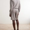 Serano Pleated Wool Shorts - BK