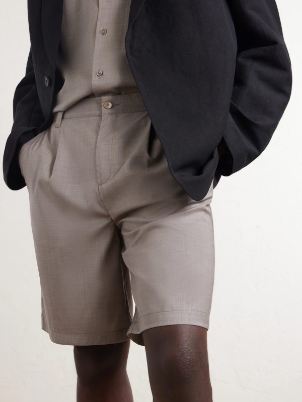 Serano Pleated Wool Shorts - CU