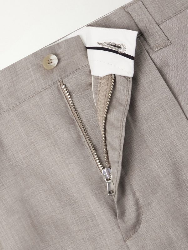 Serano Pleated Wool Shorts - E1