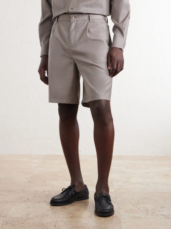 Serano Pleated Wool Shorts - FR