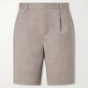 Serano Pleated Wool Shorts