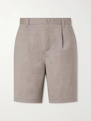 Serano Pleated Wool Shorts Serano Pleated Wool Shorts