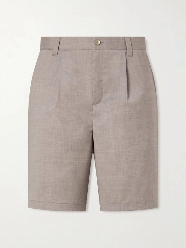Serano Pleated Wool Shorts