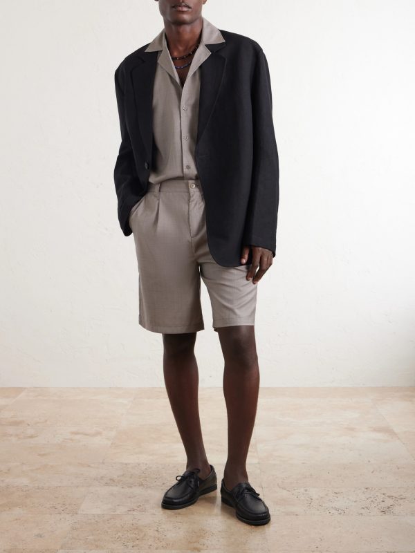 Serano Pleated Wool Shorts - OU