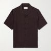 Angelo Camp-Collar Linen Shirt Angelo Camp-Collar Linen Shirt