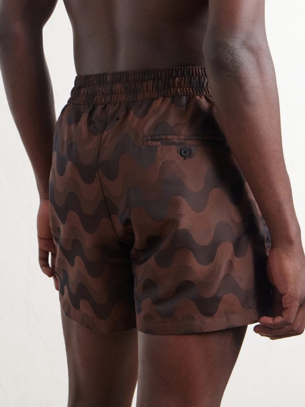 Rio Straight-Leg Printed Jacquard Swim Shorts - BK Rio Straight-Leg Printed Jacquard Swim Shorts - BK