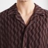 Roberto Terry Cotton and Linen-Blend Jacquard Shirt - CU Roberto Terry Cotton and Linen-Blend Jacquard Shirt - CU