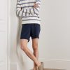 Augusto Straight-Leg Cotton, Lyocell and Linen-Blend Terry Drawstring Shorts - OU