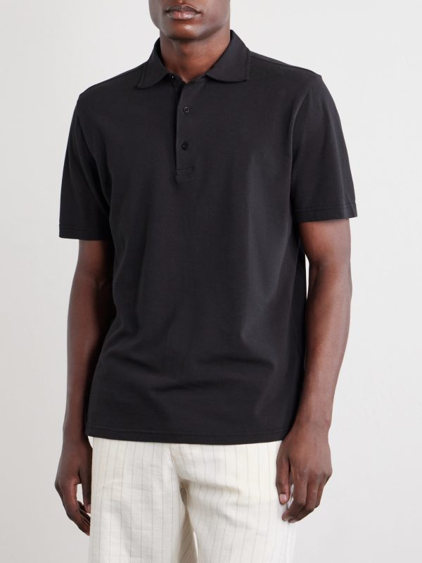 Luca Cotton-Piqué Polo Shirt - FR Luca Cotton-Piqué Polo Shirt - FR
