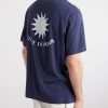 Dinis Clube de Praia Printed Cotton and Linen-Blend Jersey T-Shirt - BK Dinis Clube de Praia Printed Cotton and Linen-Blend Jersey T-Shirt - BK