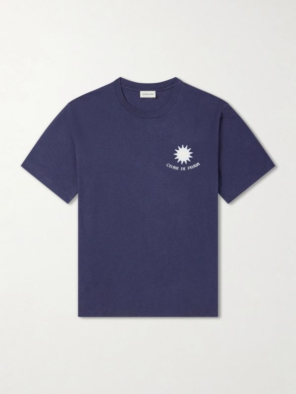 Dinis Clube de Praia Printed Cotton and Linen-Blend Jersey T-Shirt Dinis Clube de Praia Printed Cotton and Linen-Blend Jersey T-Shirt