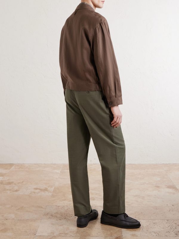 Stan Linen Bomber Jacket - BK Stan Linen Bomber Jacket - BK