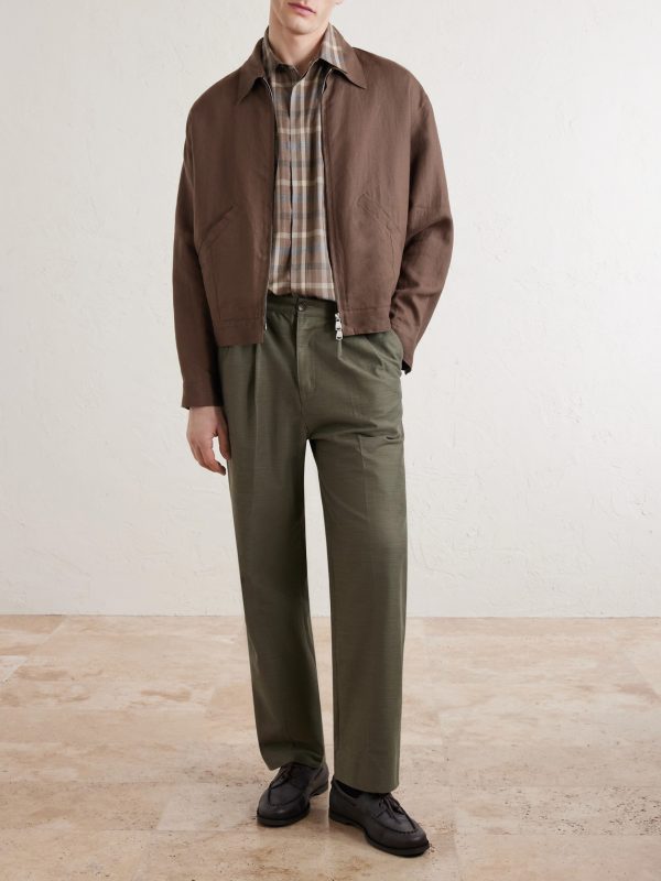 Stan Linen Bomber Jacket - OU Stan Linen Bomber Jacket - OU