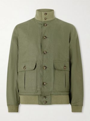 Valstarino Linen Bomber Jacket Valstarino Linen Bomber Jacket