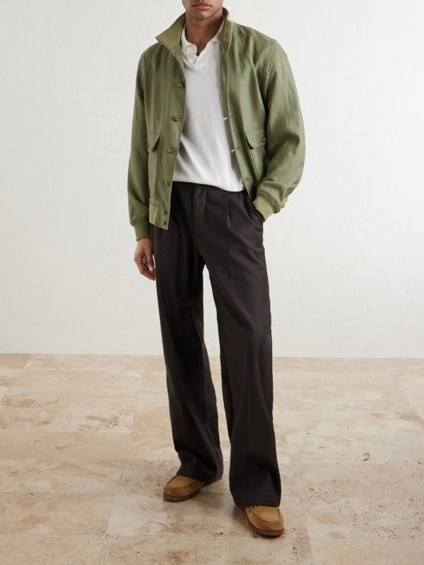 Valstarino Linen Bomber Jacket - OU Valstarino Linen Bomber Jacket - OU