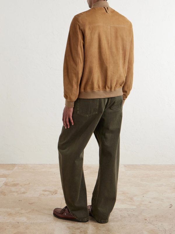 Evans Suede Bomber Jacket - BK
