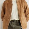 Evans Suede Bomber Jacket - CU